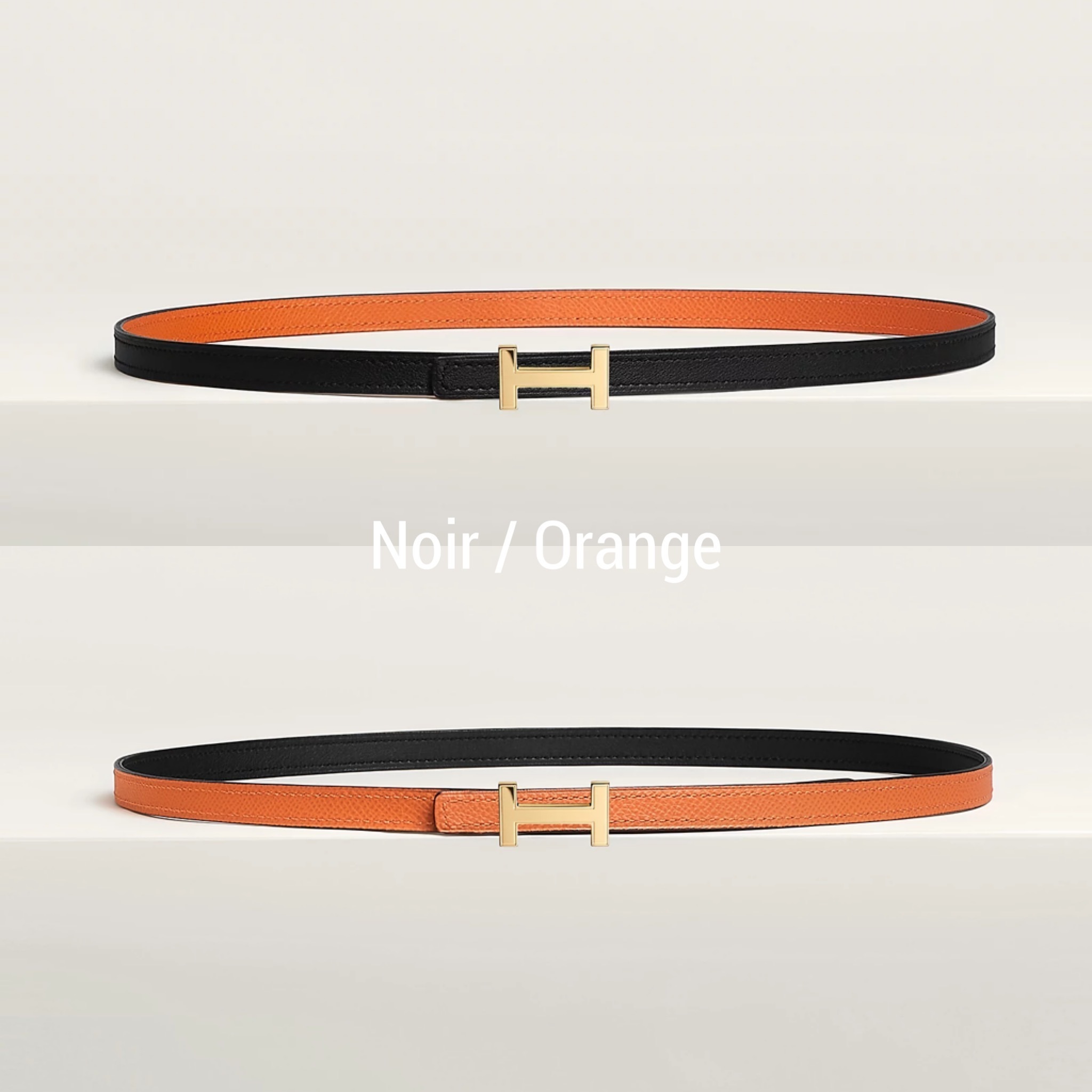 【選べる♪】HERMES リバーシブルレザーベルト《FOCUS》13MM