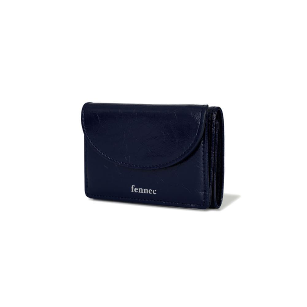 ●Fennec● CRINKLE HALFMOON MINI WALLET NAVY BLUE FM1WT01VB