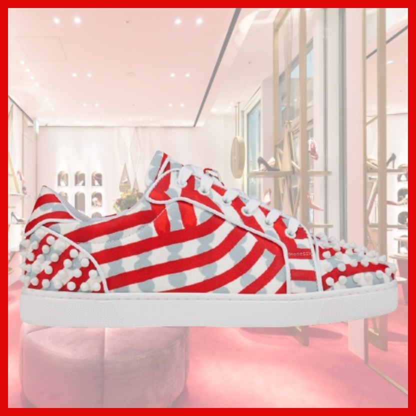 すぐ届く♪Christian Louboutin*Seavaste 2メンズスニーカー赤