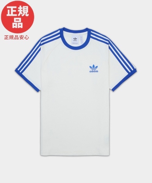 アディダス 3S Tシャツ / クラウドホワイト・ブルー JY3692