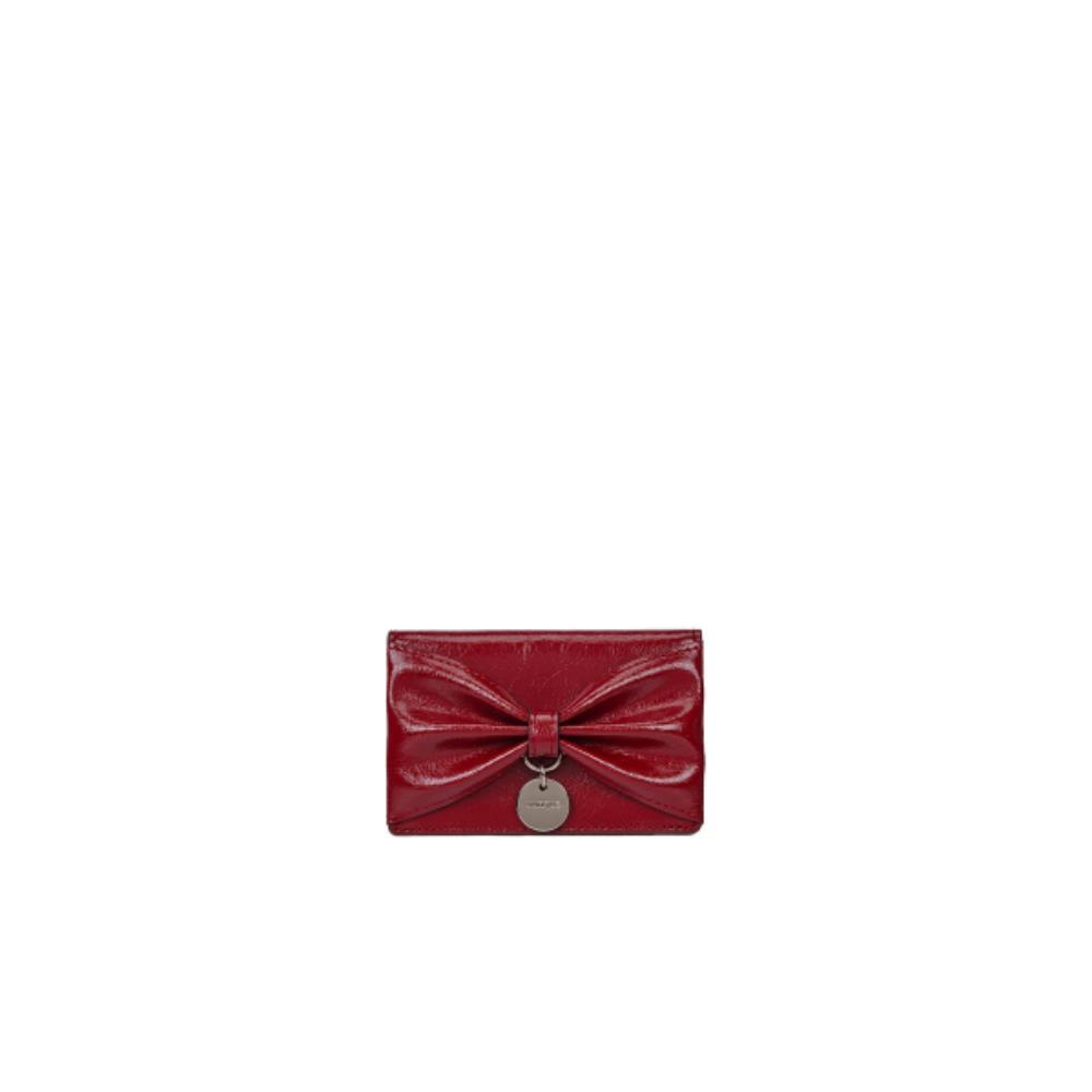 ●vunque● Toque Balaca Card Wallet Berry Red m1037_1365005