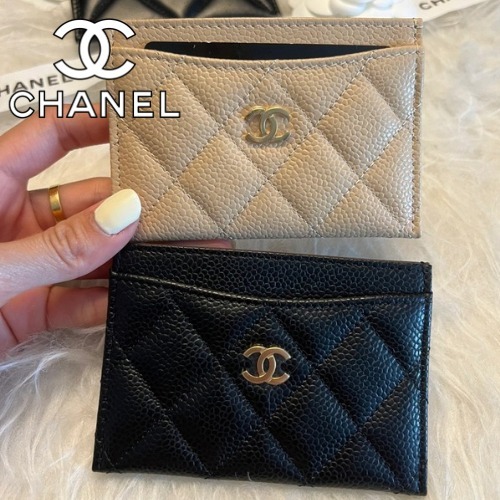 《CHANEL》大人気 クラシック カードケース ブラック ベージュ