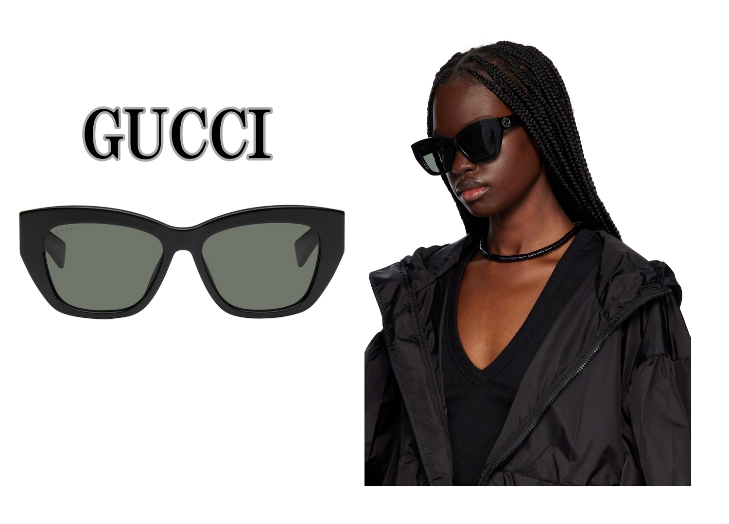 【国内発送】Gucci GG Muse Cat Eye サングラス（関税送料込）