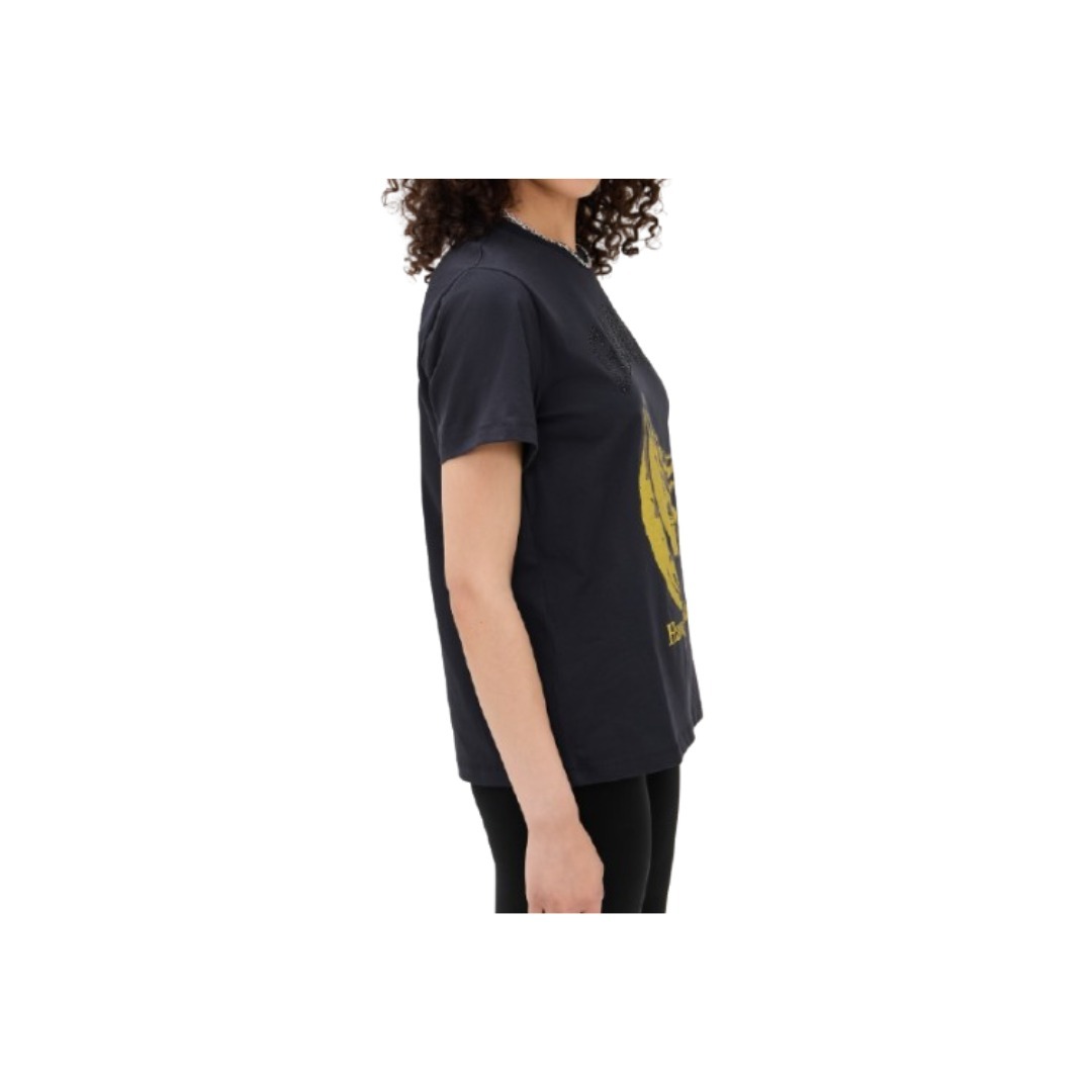 《Ganni》コットン バナナ Tシャツ ガニー 黒