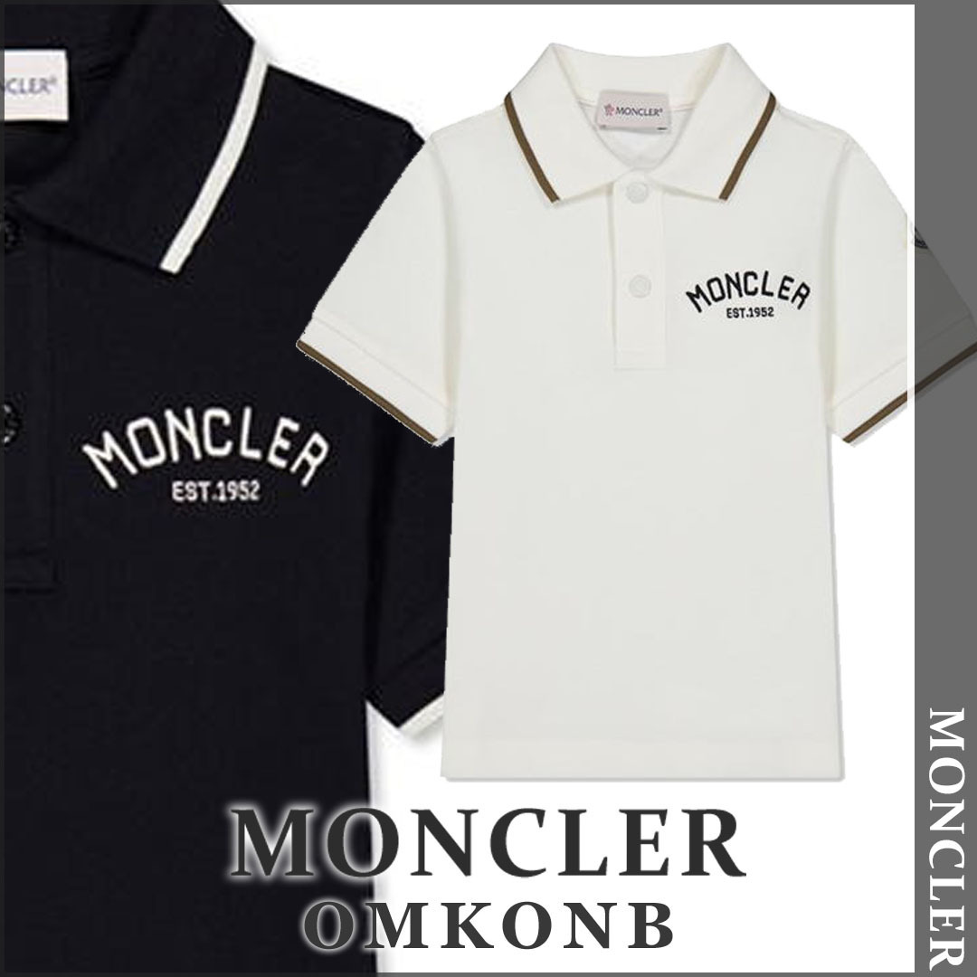 【国内発送・関税込】MONCLER チェストロゴ半袖ポロシャツ