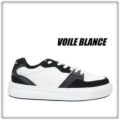 VOILE BLANCE ホワイト無地ローカットスニーカー 関税送料込み