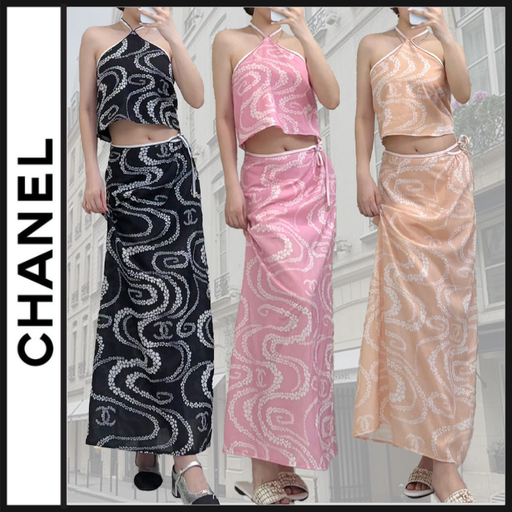 重ねて涼しげに♡ココビーチ CHANEL ベールスカート