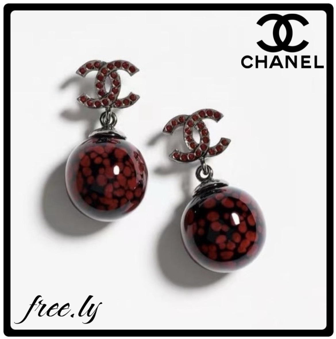 【柔らかな和の彩りころんと一粒♡】CHANEL ピアス