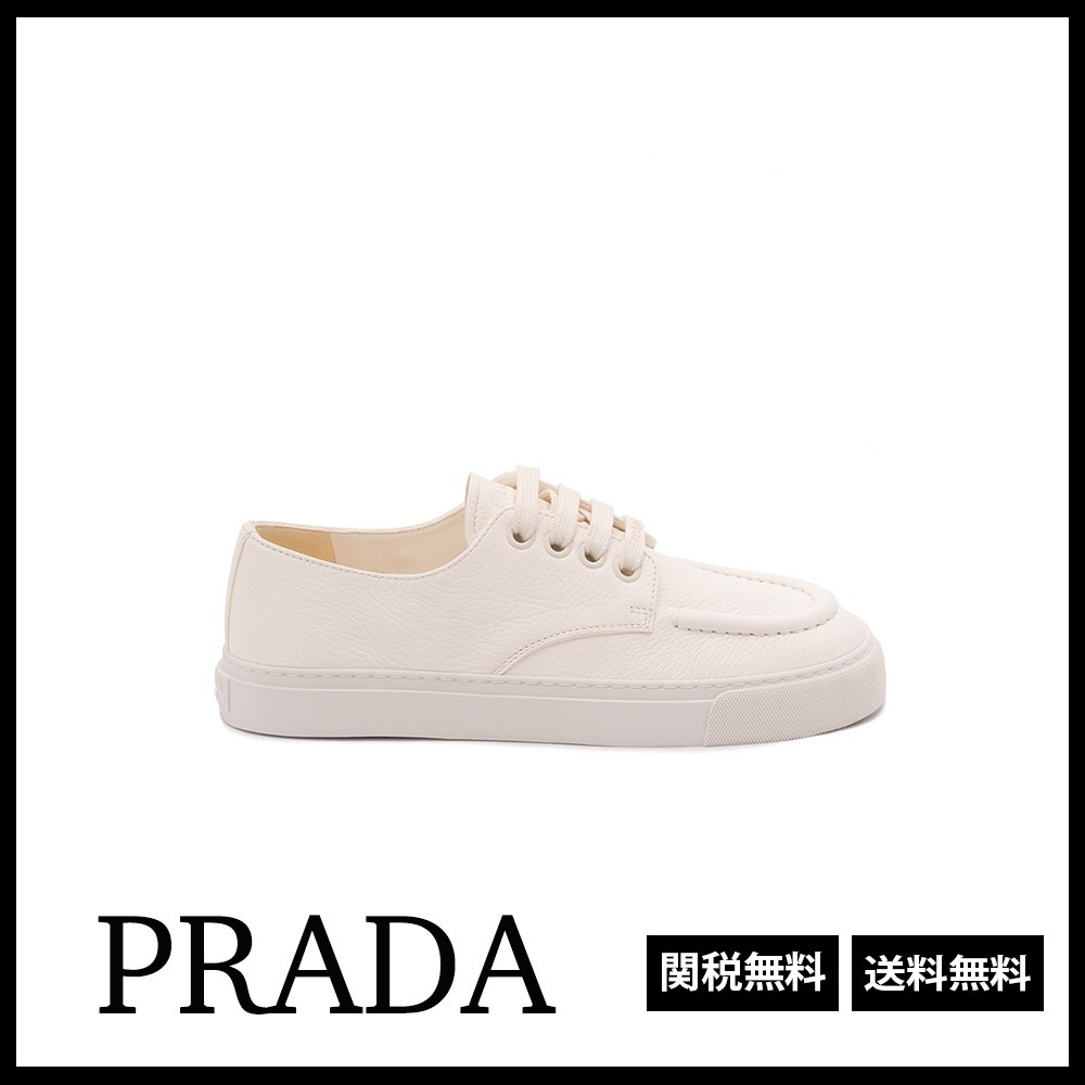 PRADA 関税込 レザー スニーカー