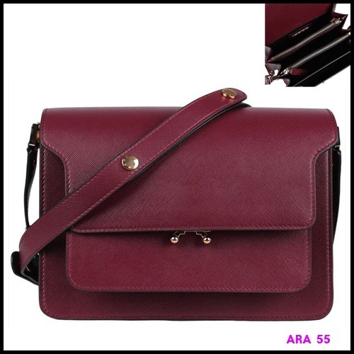 MARNI正規品/送料関税込み Saffiano Medium Trunk Bag
