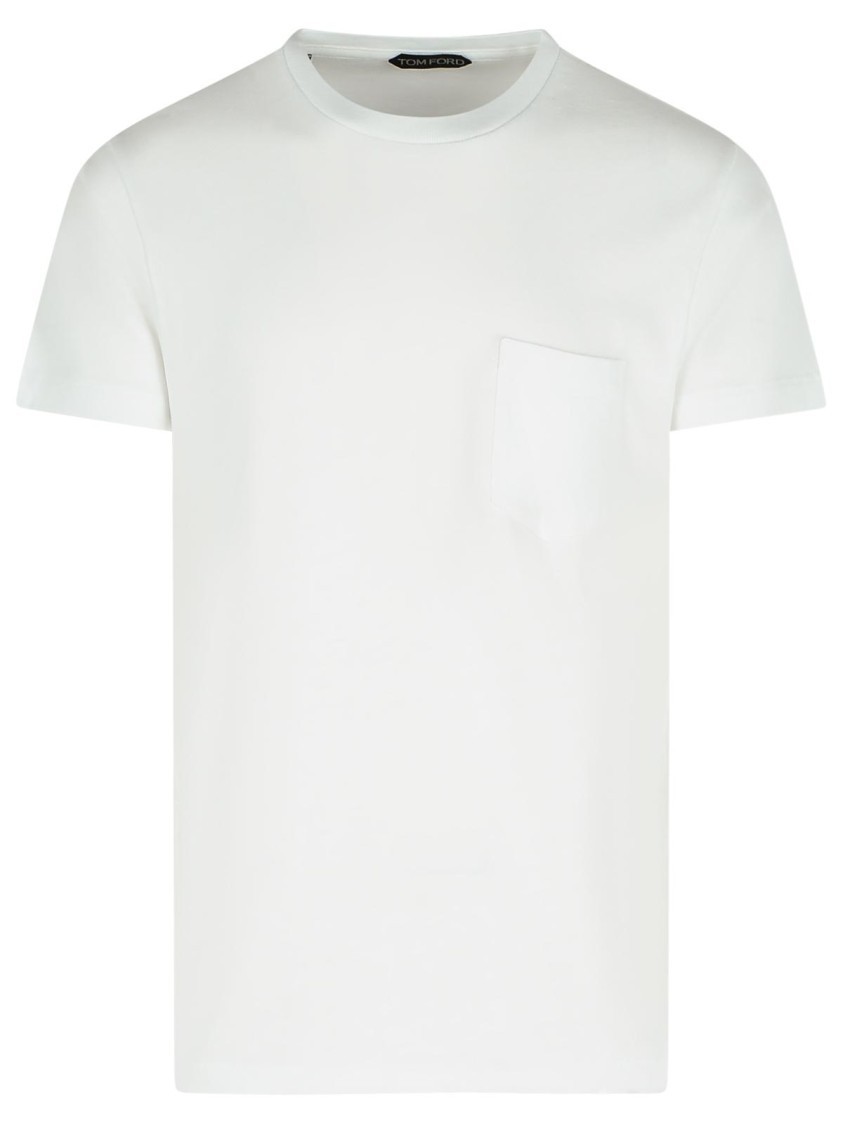 Tシャツ・カットソー Tom Ford White Cotton T-Shirts