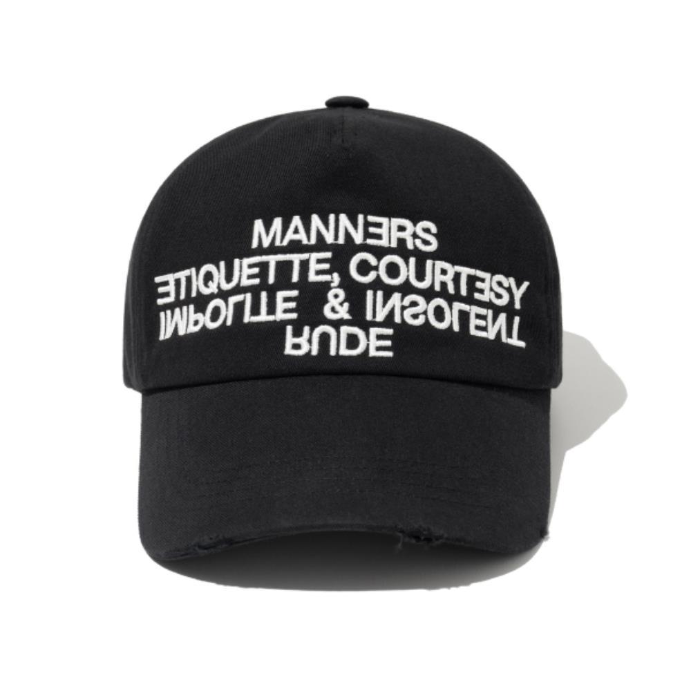 ●MILLO ARCHIVE● Destroyed Dummy Ball Cap Black ML385BLK