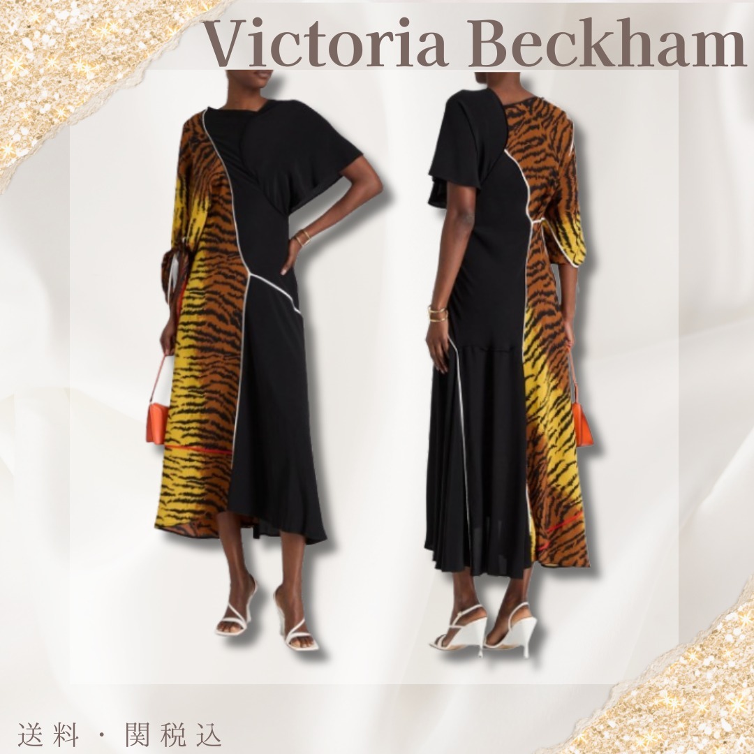 送料関税込【Victoria Beckham】 シルク マキシ ワンピース