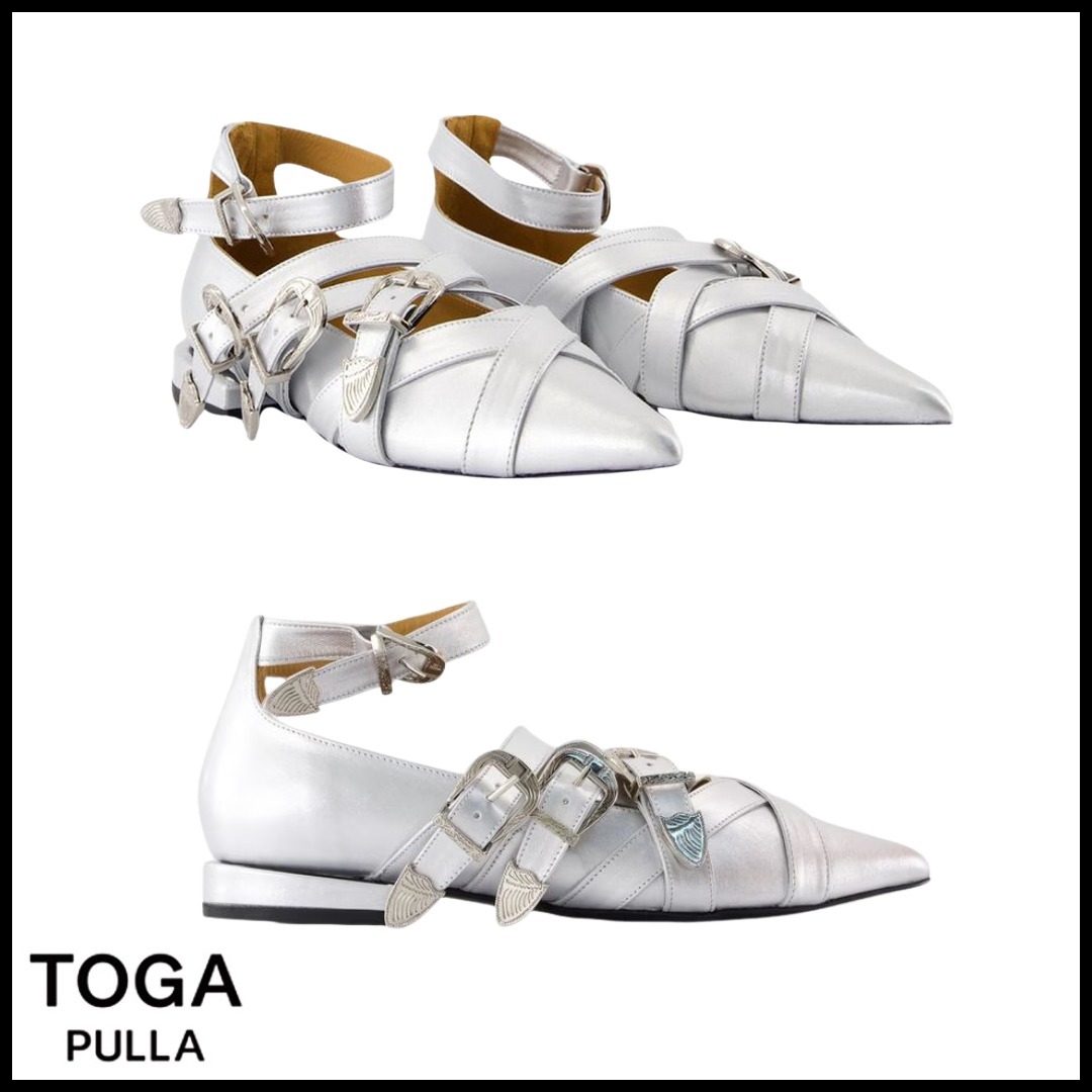 【Toga Pulla】ポインテッド フラットシューズ