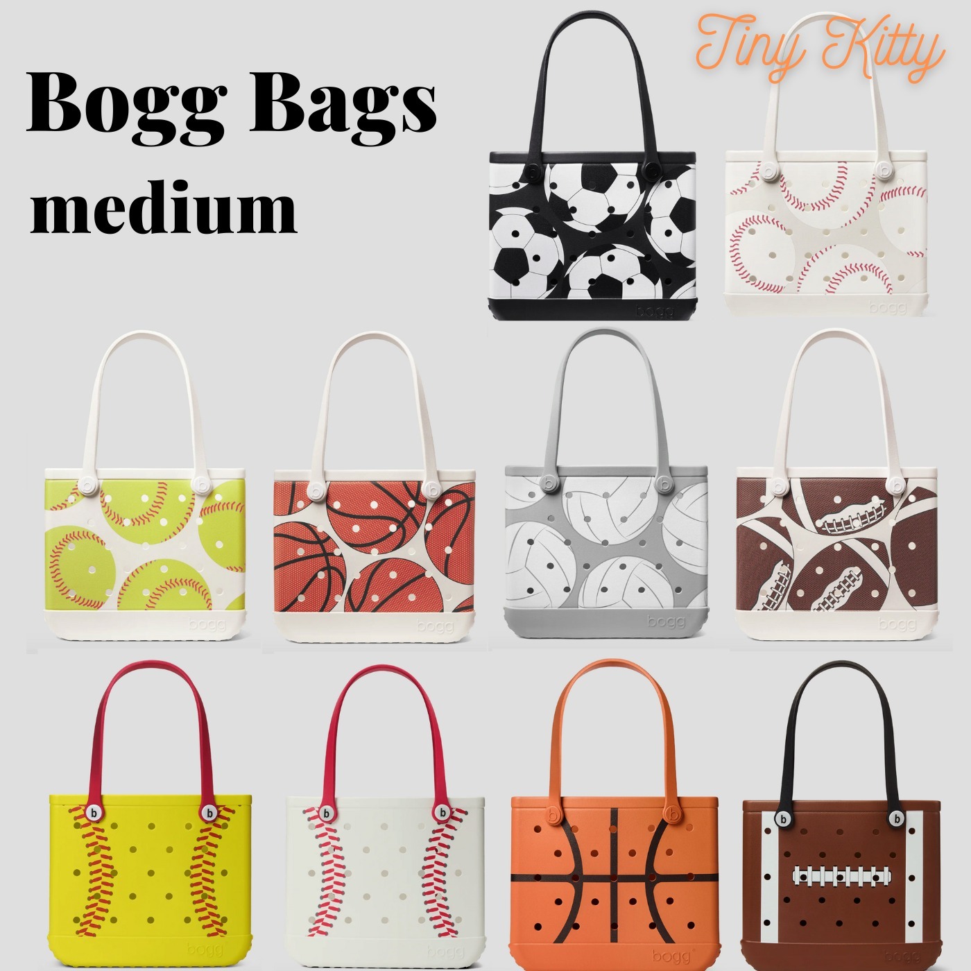 【Bogg Bags】USA発耐水トートバッグ スポーツ柄 Baby Bogg Bag