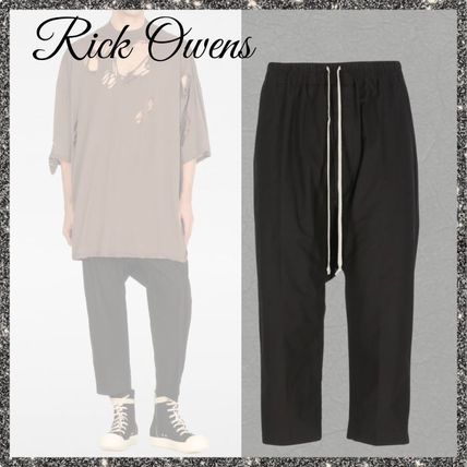 RICK OWENS】SS25 ドローストリング クロップド ブラック (RICK