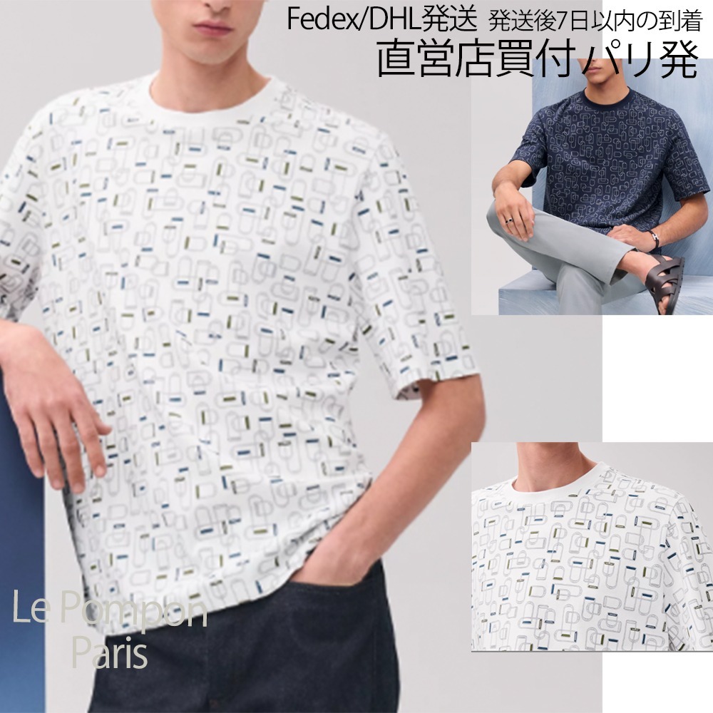Hermes☆T-shirt Etriers Elastiques bi-matiere_パリ発