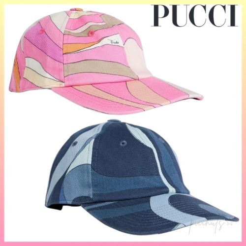 関送込【PUCCI】コットンツイル ベースボールキャップ