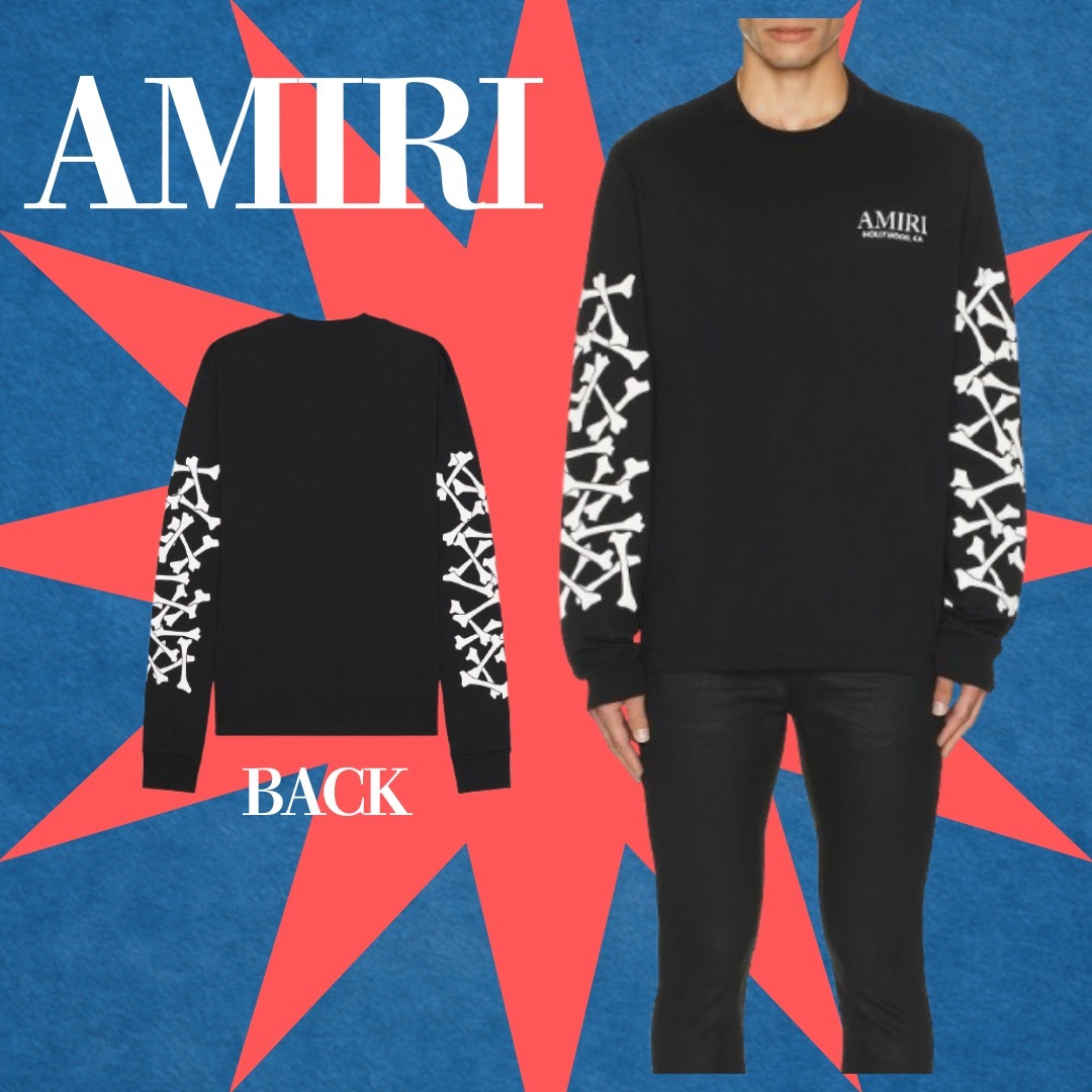 AMIRI ボーンズ スタック ロングスリーブ Tシャツ