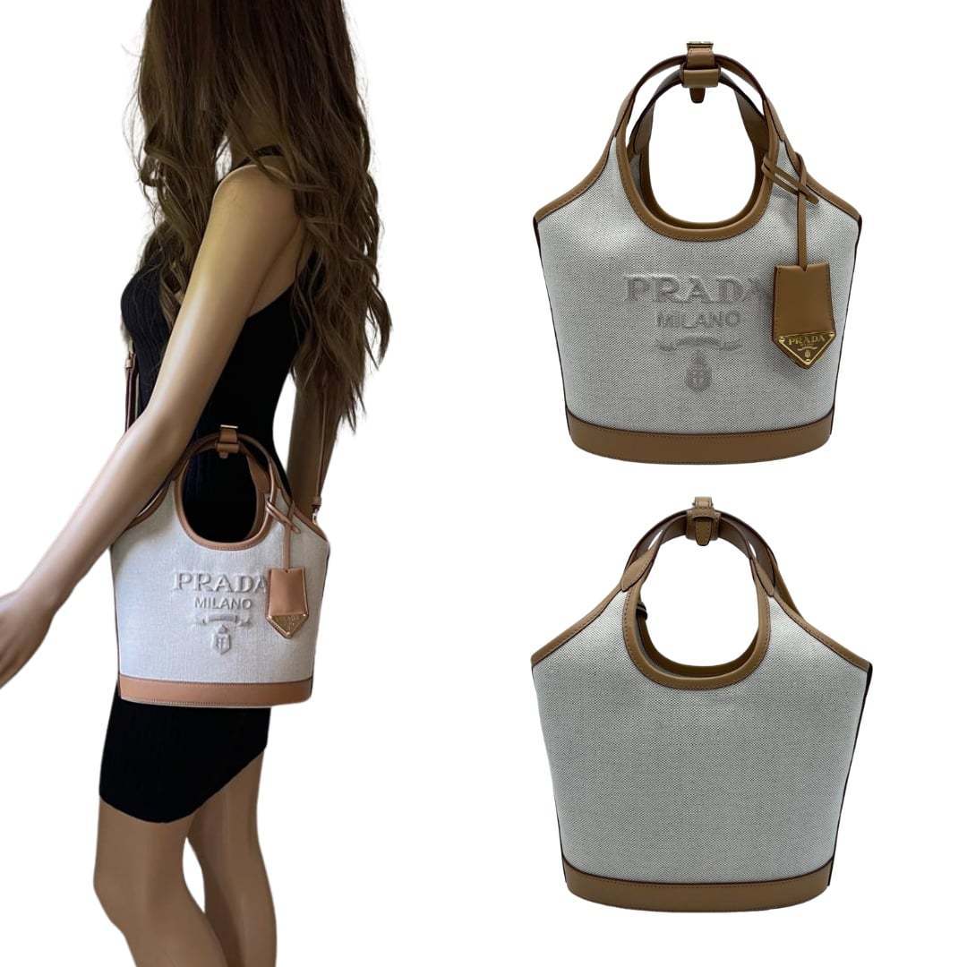 訳ありx１点のみ！★PRADA レザー ミニバックル バッグ 1BE074★
