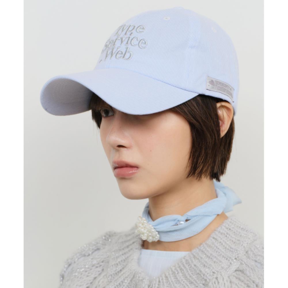 ●typeservice● Typeservice Web Stripe Cap Blue OSTA40BLF