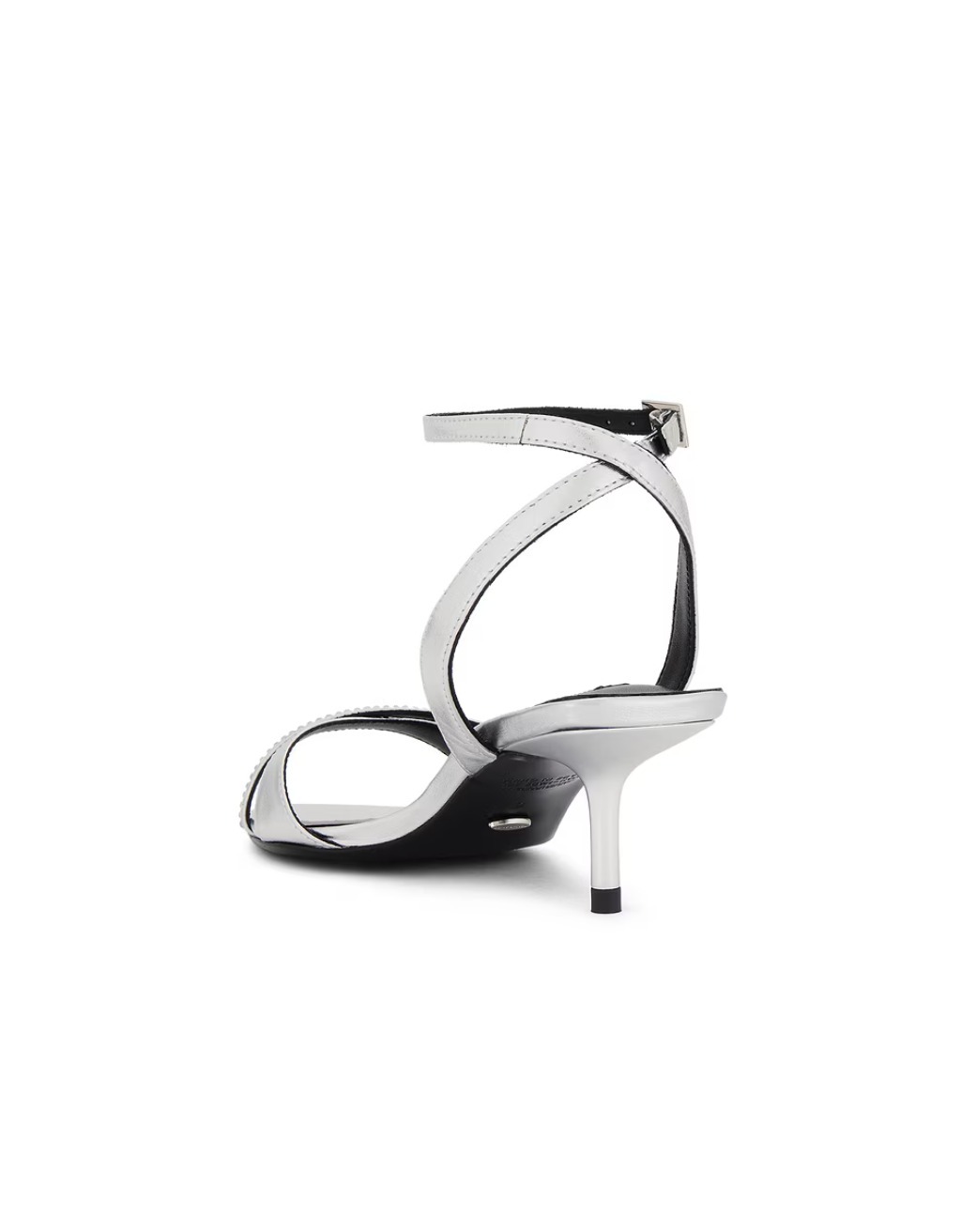 【希少】 TONY BIANCO FORTUNE レザーサンダル 5.7cm シルバー