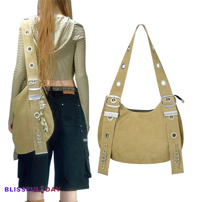 ショルダーバッグ・ポシェット [VACANTARCHIVE] BELLA WIDE STRAP HOBO BAG