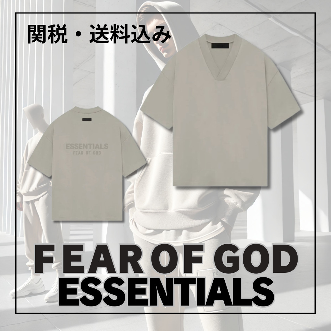 関税込み＊FEAR OF GOD ESSENTIALS＊ SS24 Vネック Tシャツ