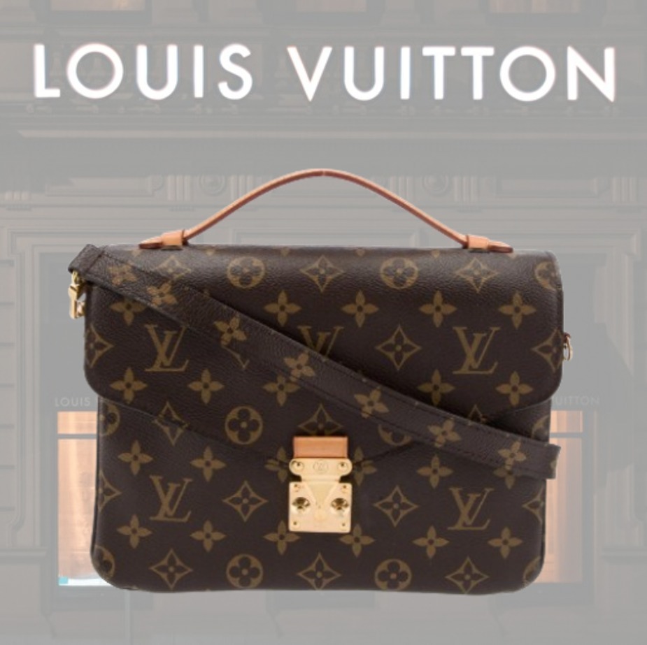 【希少】 LOUIS VUITTON LV Monogram Pochette Metis East West