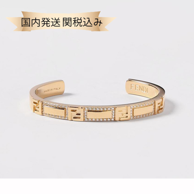 国内発送【FENDI】フォーエバー ゴールドメタル ブレスレット