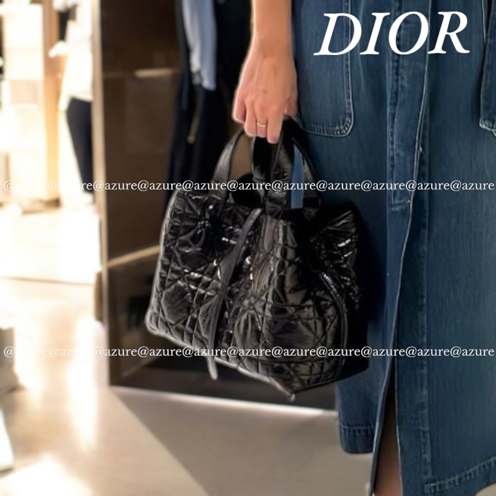 25秋♪DIOR カーフスキン ミディアム バッグ M2821SNIO