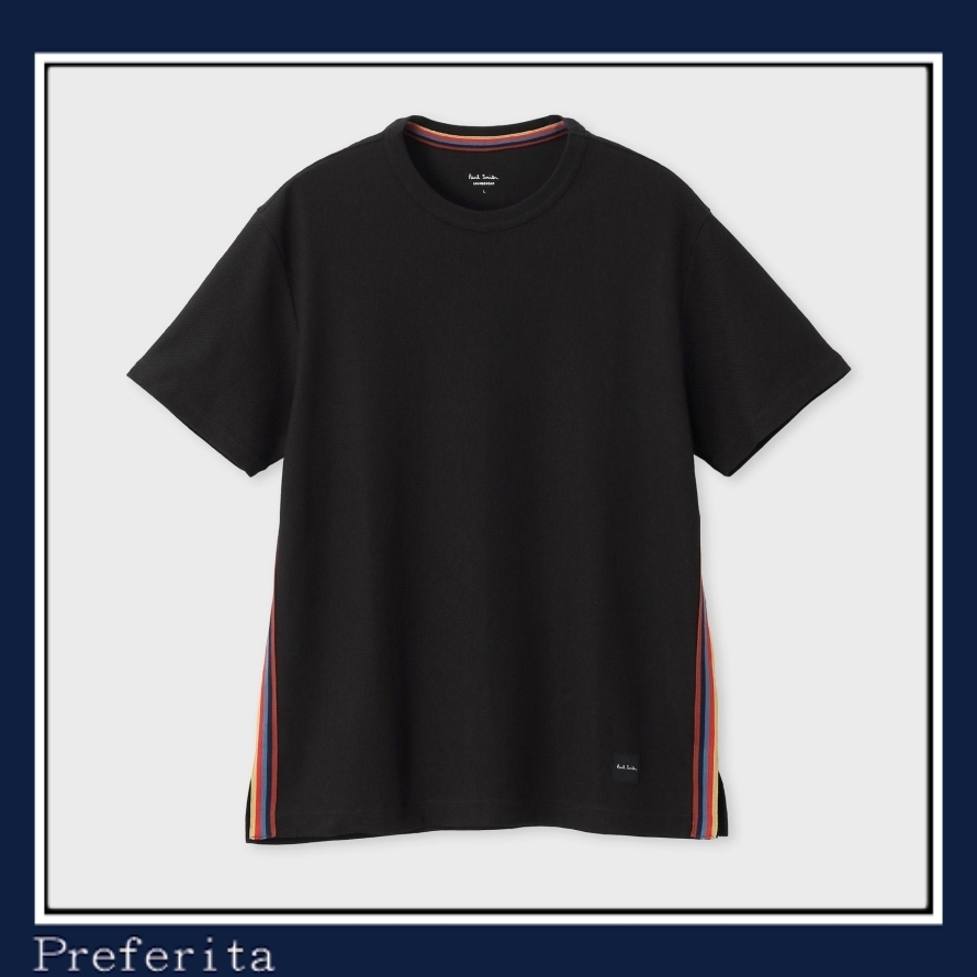 【Paul Smith】\"TRAVELLER\" ジャカードメッシュ 半袖カットソー