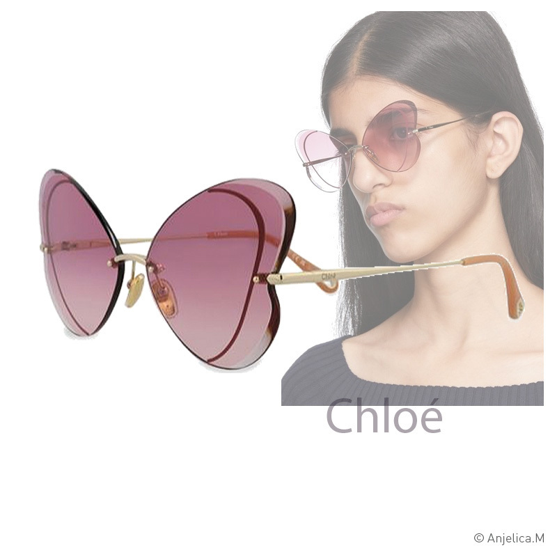 ★キュートなデザイン★Chloe 65MM バタフライサングラス