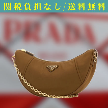 ☆PRADA☆ 【22AW】プラダ ムーン Re-Nylon xレザー バッグ