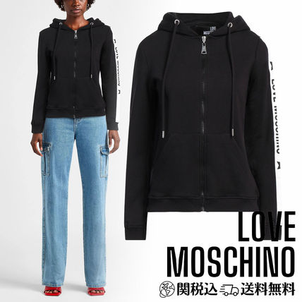 MOSCHINO (モスキーノ) ベアプリント プルオーバー パーカー