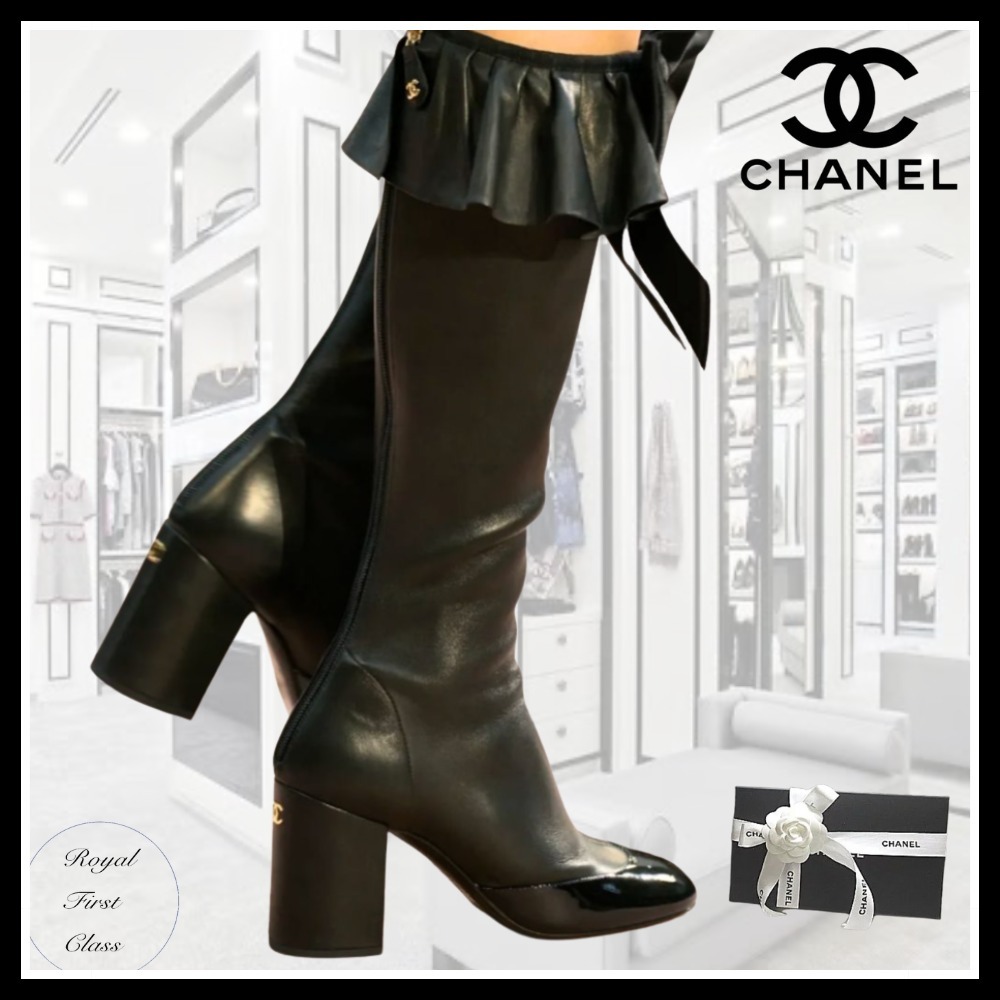 完売必須♡CHANEL シャネル フリル付きロングブーツ