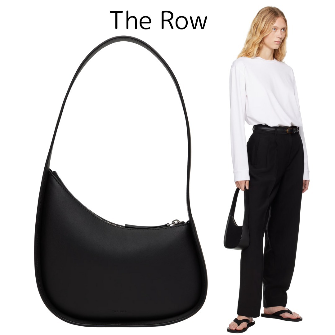 関税負担なし＜The Row＞ Half Moon バッグ ブラック