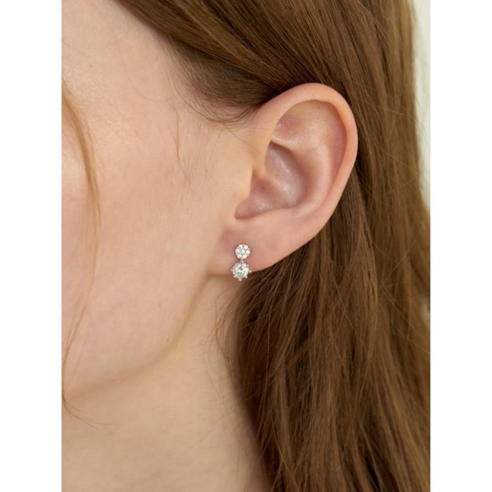 ●kindababy● peony double cubic earring clothing2