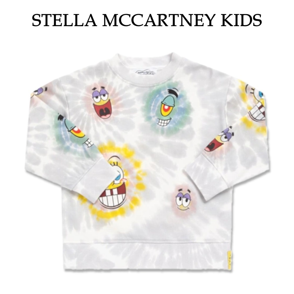 【Stella McCartneyKids】コットンクルーネックスウェットシャツ