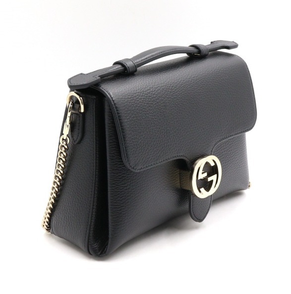 《GUCCI》インターロッキング Gショルダーバッグ 中古