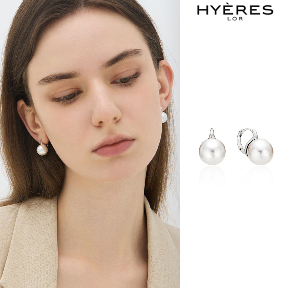 【HYERES LOR】25SS★ H Edition SL Pearl 1Touch Earrings 12mm