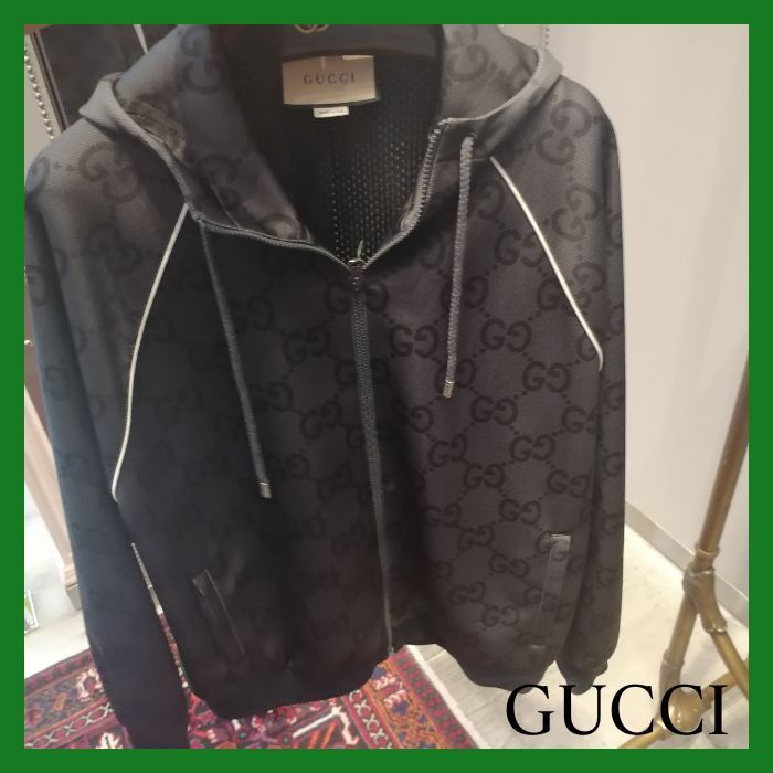 【GUCCI】グッチ メンズ ジャンボGG ジップジャケット