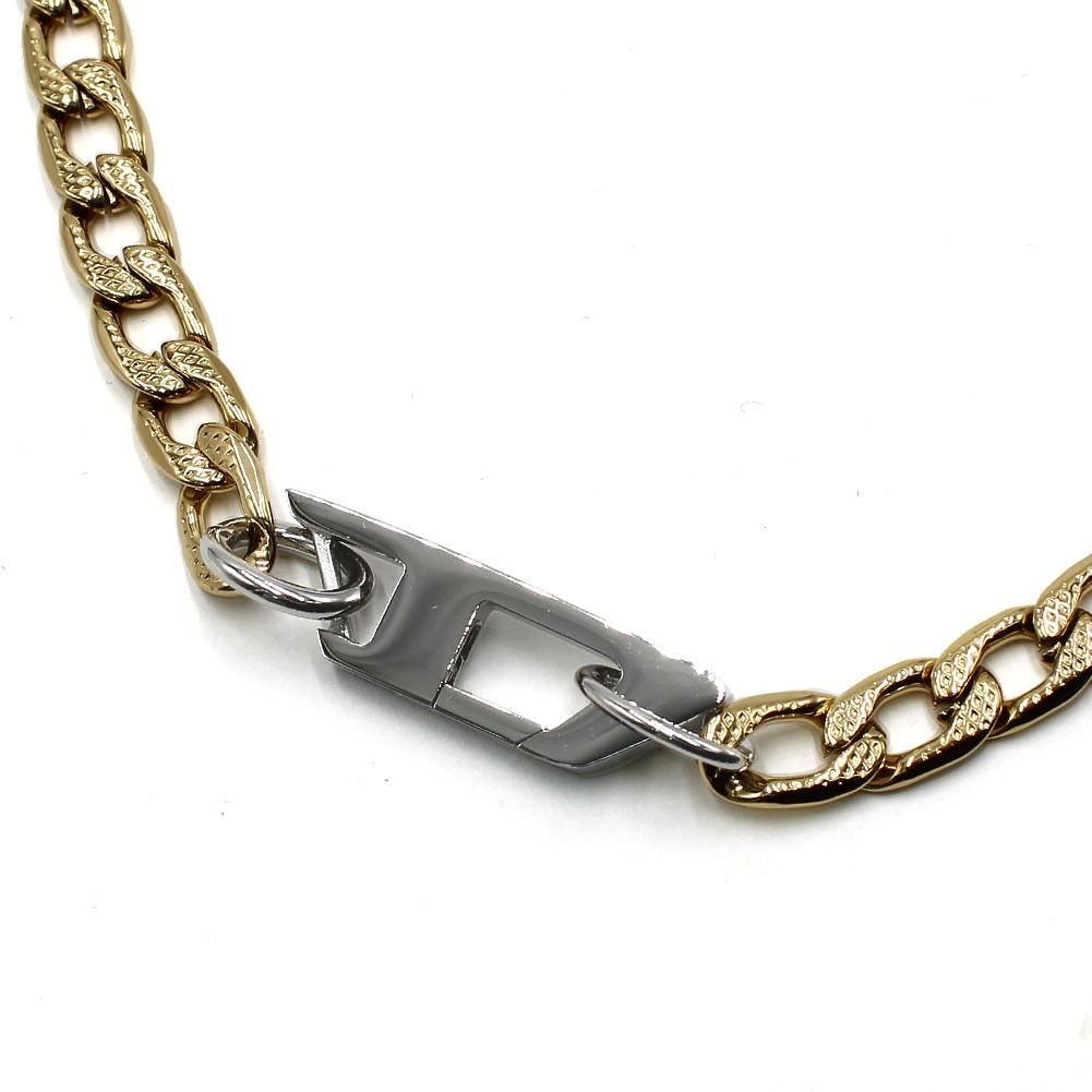 DIESEL ネックレス DX1438931 SILVER/GOLD 【Men's】