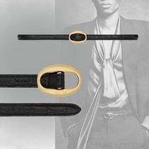 洗練されたデザイン【Saint Laurent】オーバルバックル ベルト