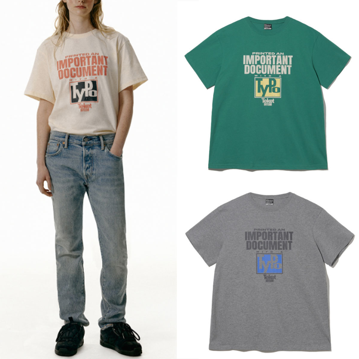 Tシャツ・カットソー teket Document Tee 5FT1816