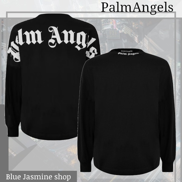 【関税無・国内発】 Palm Angels / Logo Print Cotton T-Shirt