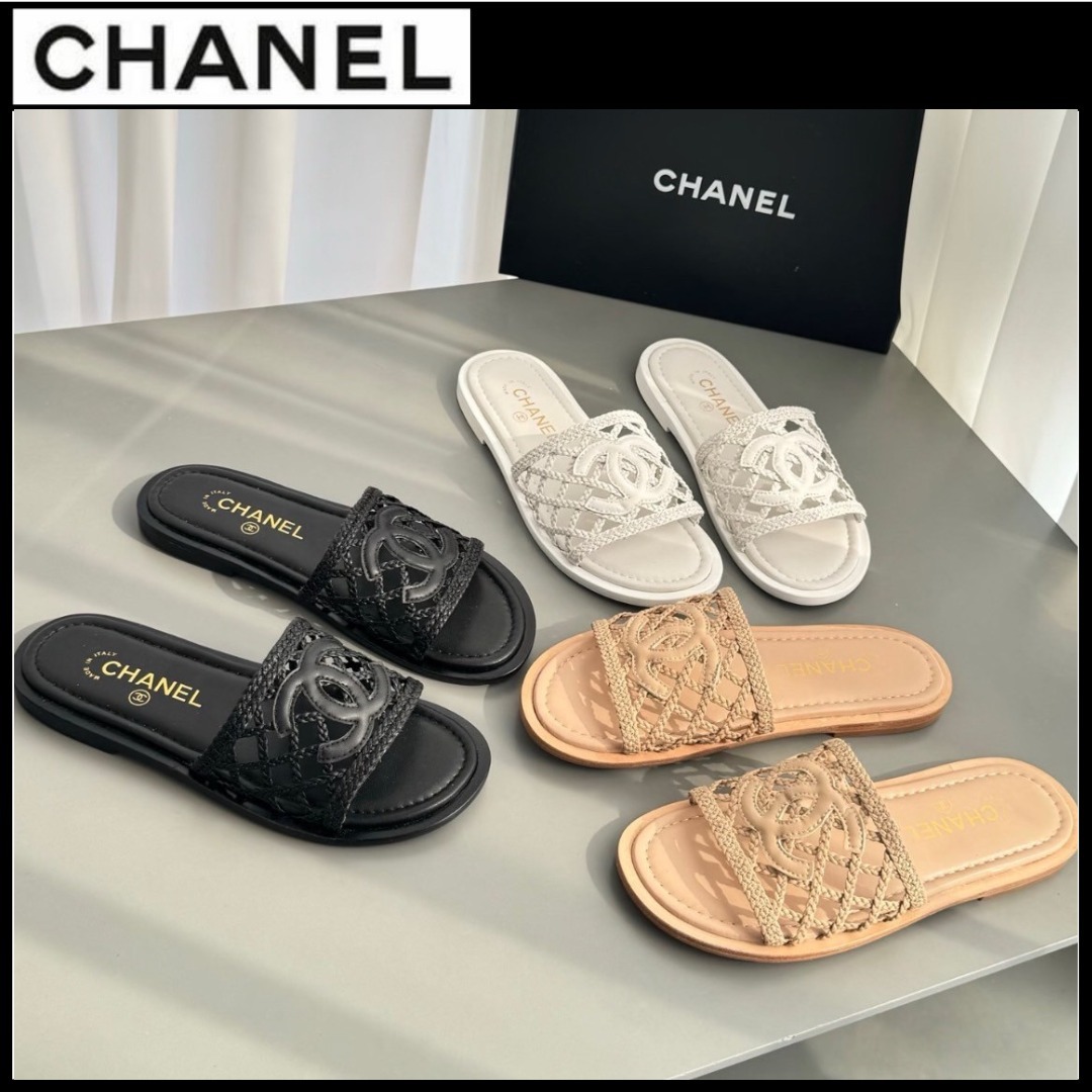 歩くたびに、上質な輝きを☆【CHANEL】サンダル CCロゴ
