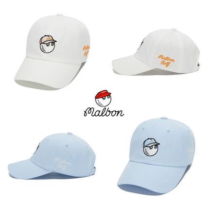 ブルー（青）系 Malbon Golf(マルボンゴルフ) キャップ(メンズ
