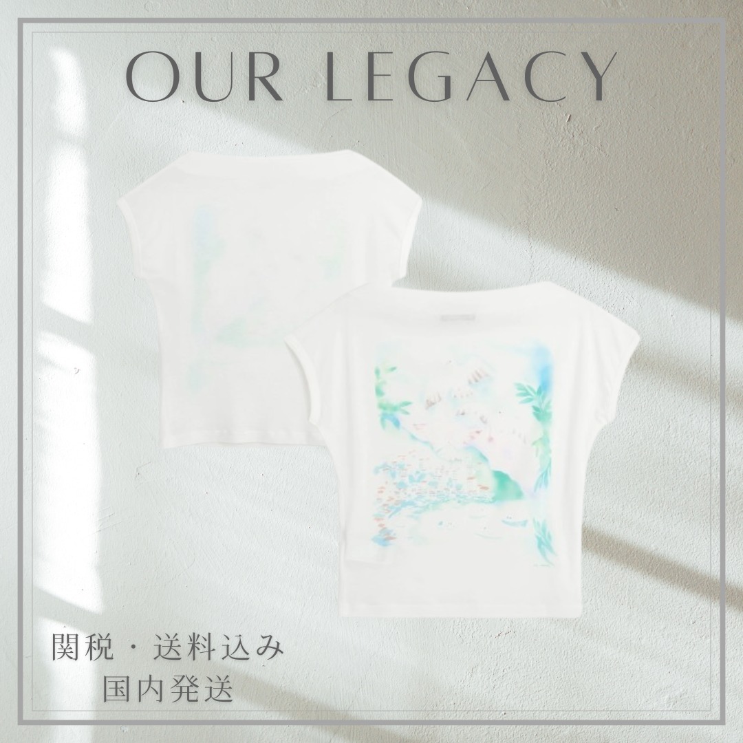 *2025 SS*【OUR LEGACY】バックプリント セーラーTシャツ