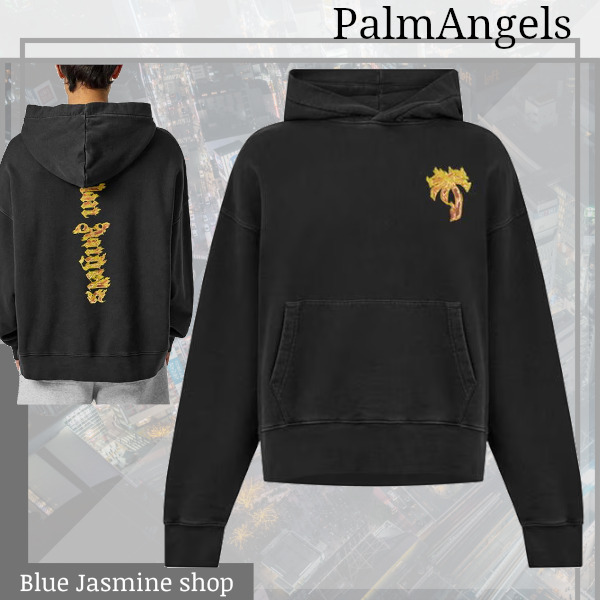 【国内発】 Palm Angels / Burning Palm Tree Logo Hoodie